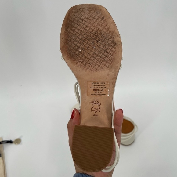 Tory Burch IVORY Mini BENTON Knotted Strap Sandal Sz 6 - Picture 9 of 10